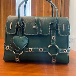 Luella Gisele Forest Green Satchel Bag